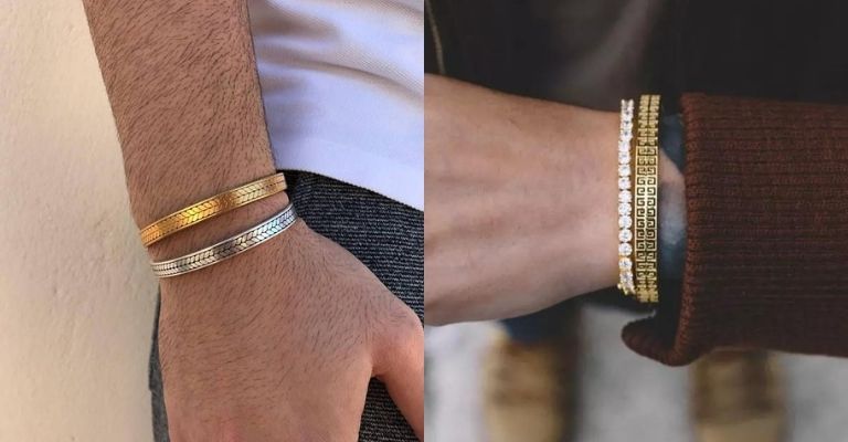 Do Not Pair Gold and Silver Metal Bracelets