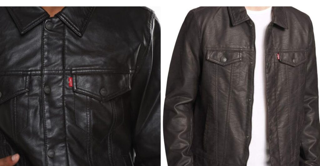 Levis Leather Jacket Men