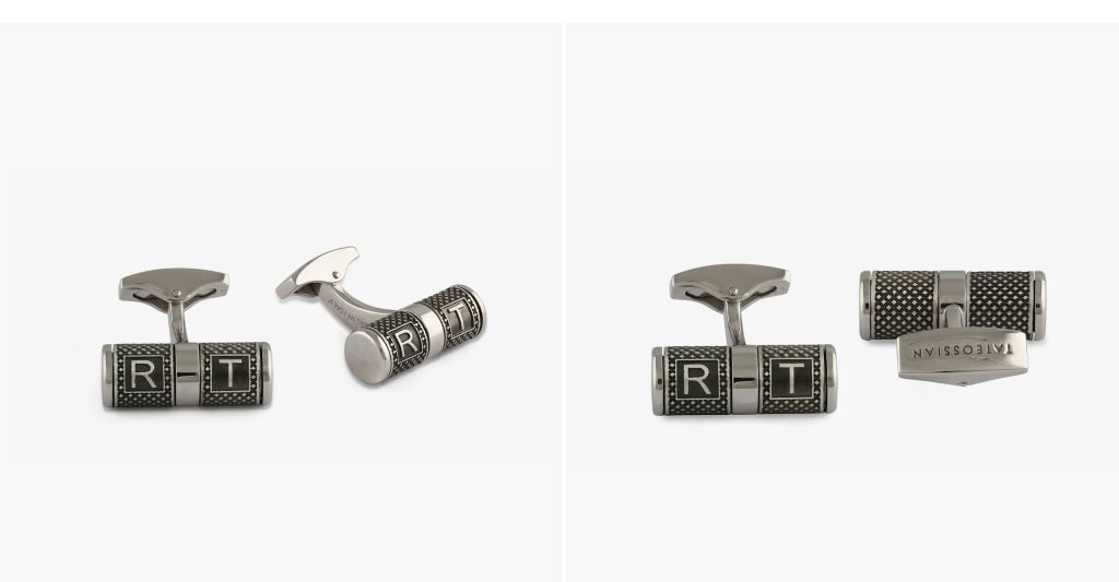 Lucky Me Cufflinks in Rhodium Plated Silver